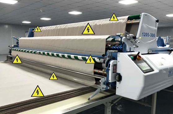 秋冬季鋪布機容易產(chǎn)生靜電該如何消除？